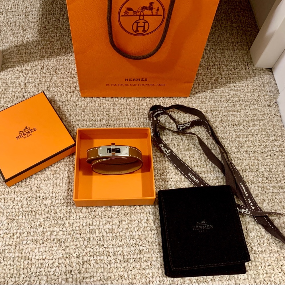 Mint Authentic Hermes Kelly Double Tour Bracelet